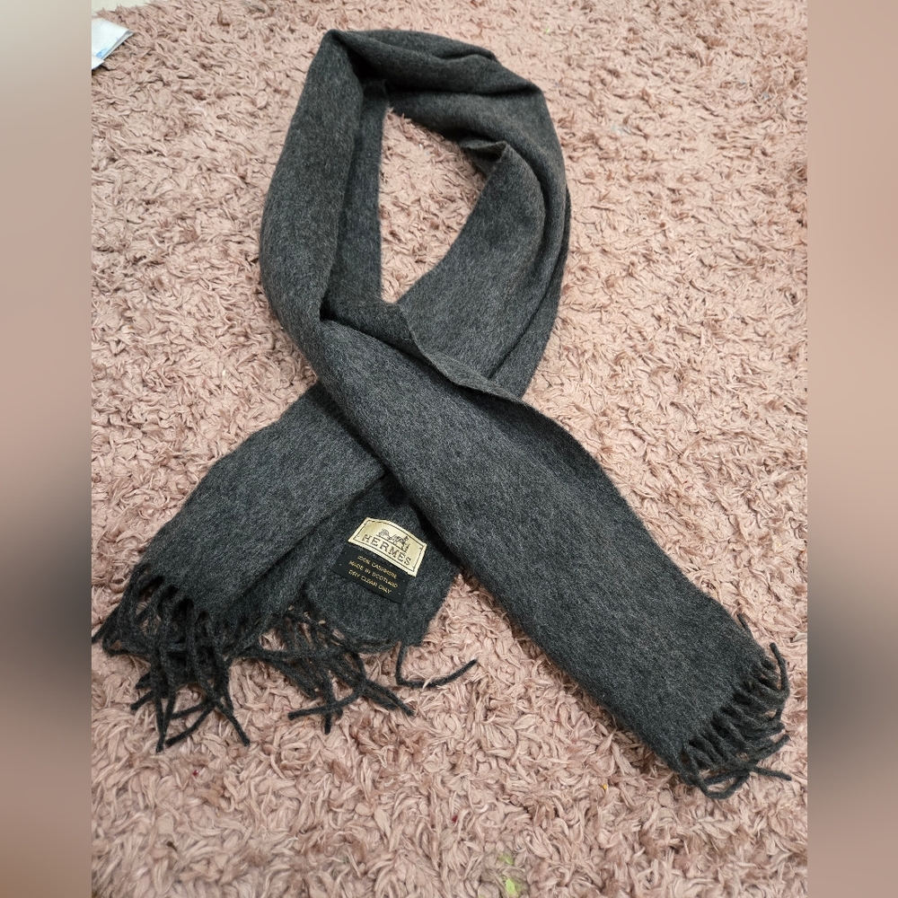 Hermes Cashmere scarf & pocket square
